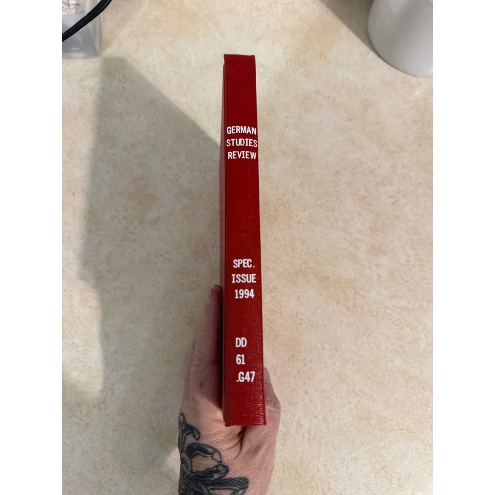 German Studies Review Special Issue 1994 Totalitare Herrschaft Hardcover Book
